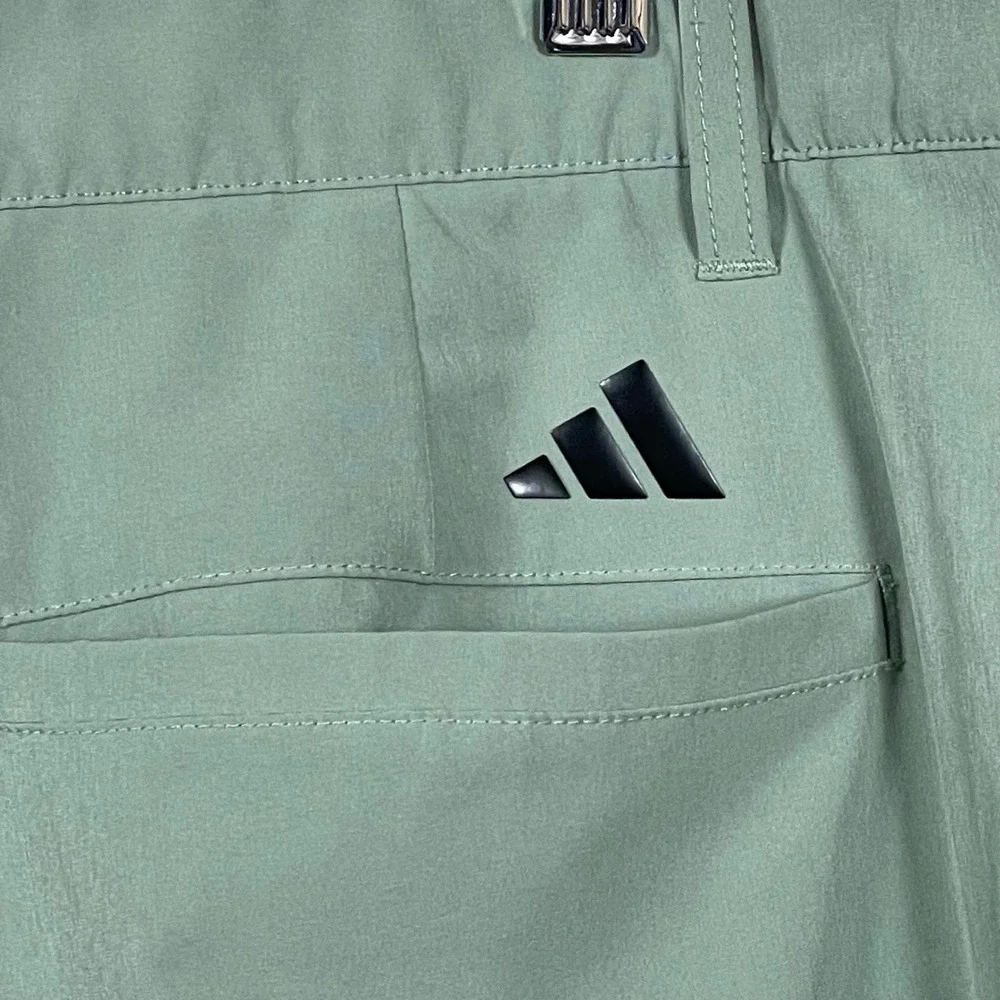 Adidas 365 Golf Shorts Men 40 Sage Green Performance Stretch Athletic Activewear